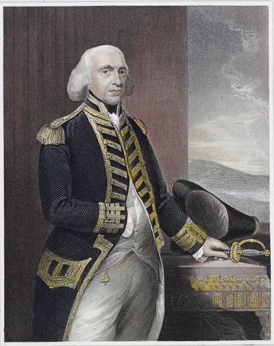 Richard First Earl Howe by Thomas after Gainsborough